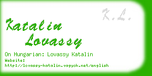 katalin lovassy business card